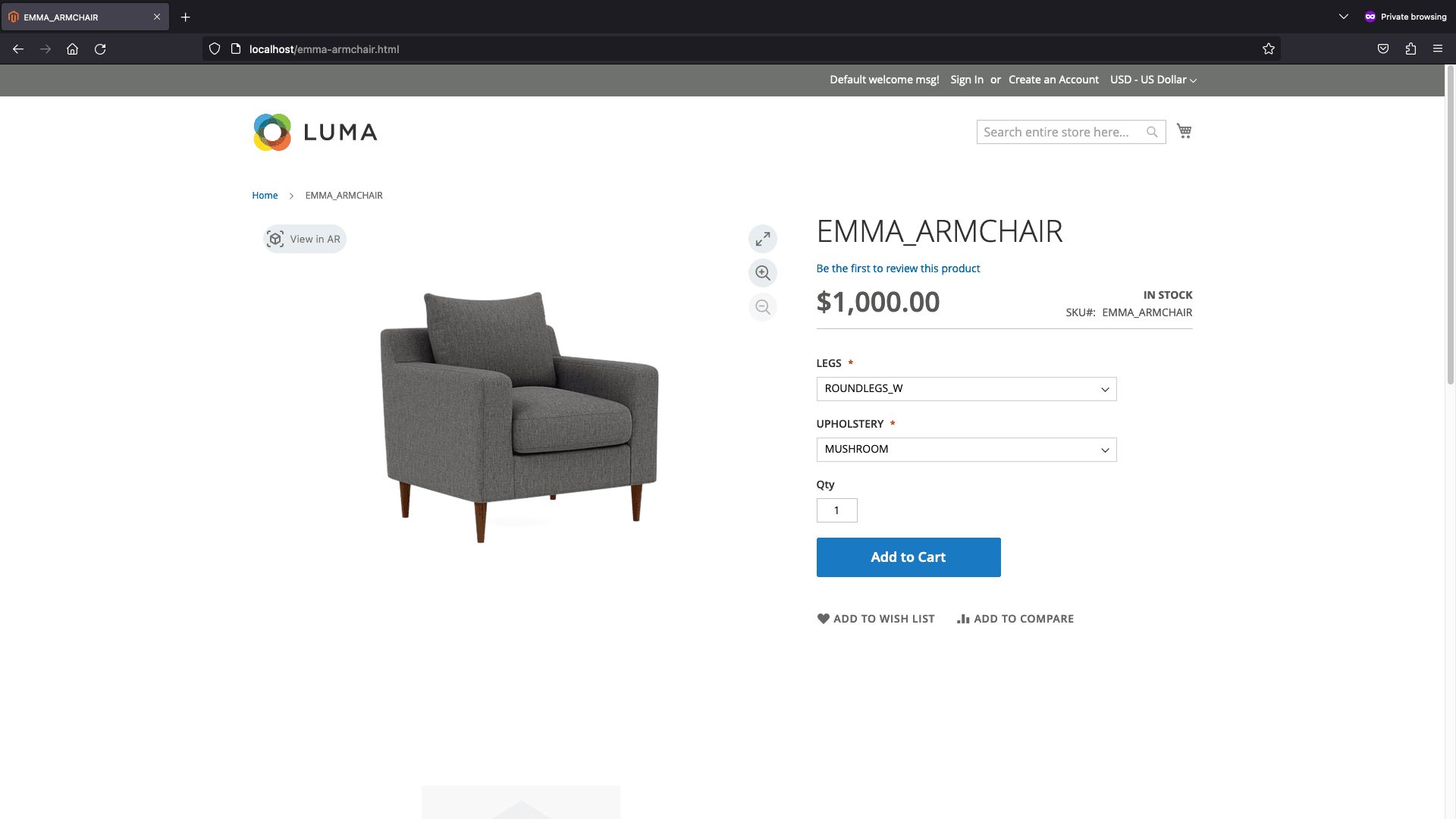 shows a demo of a product page